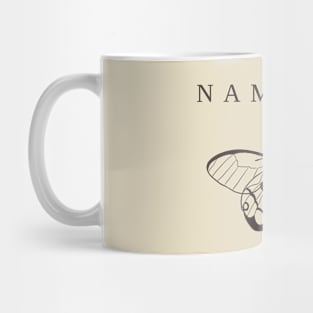 Namaste Moth Scallop Mug